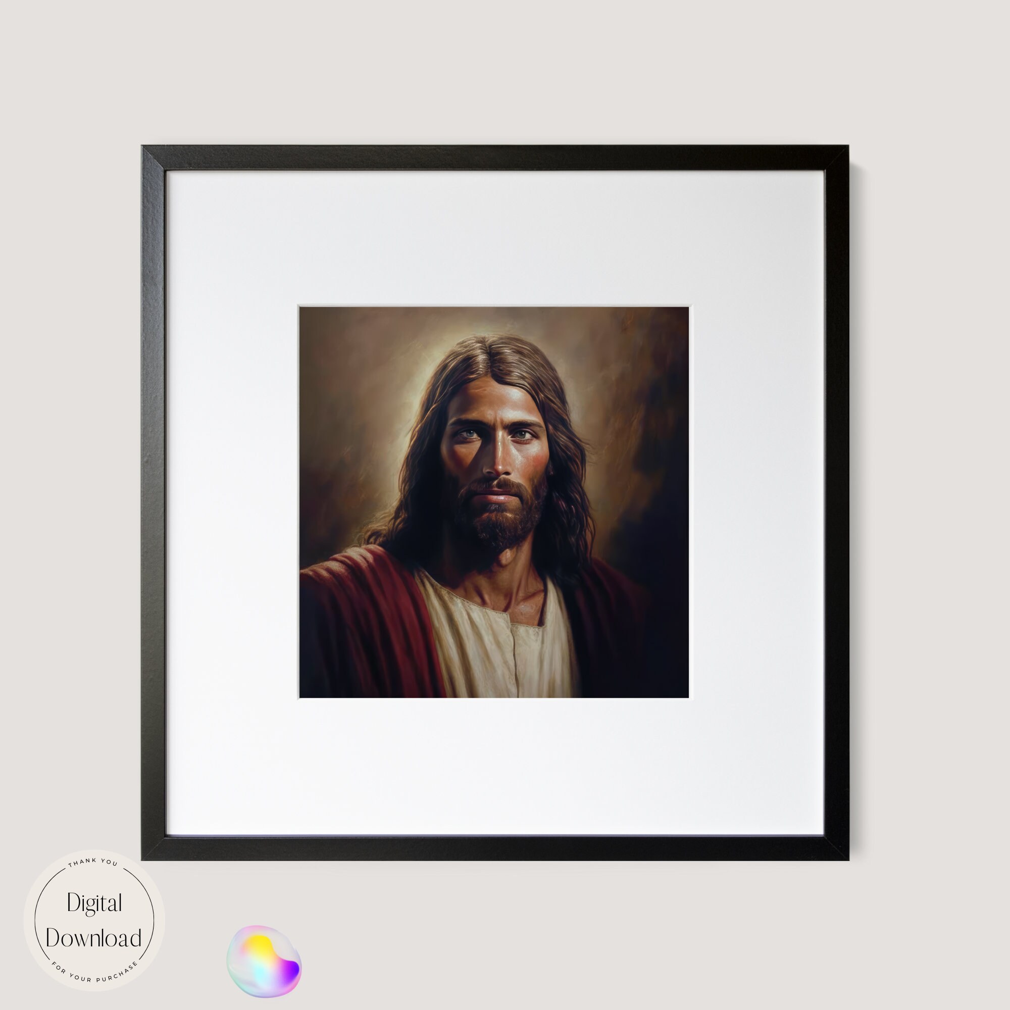 Jesus Christ Religious Printable Art 368 Instant Download Messiah's ...