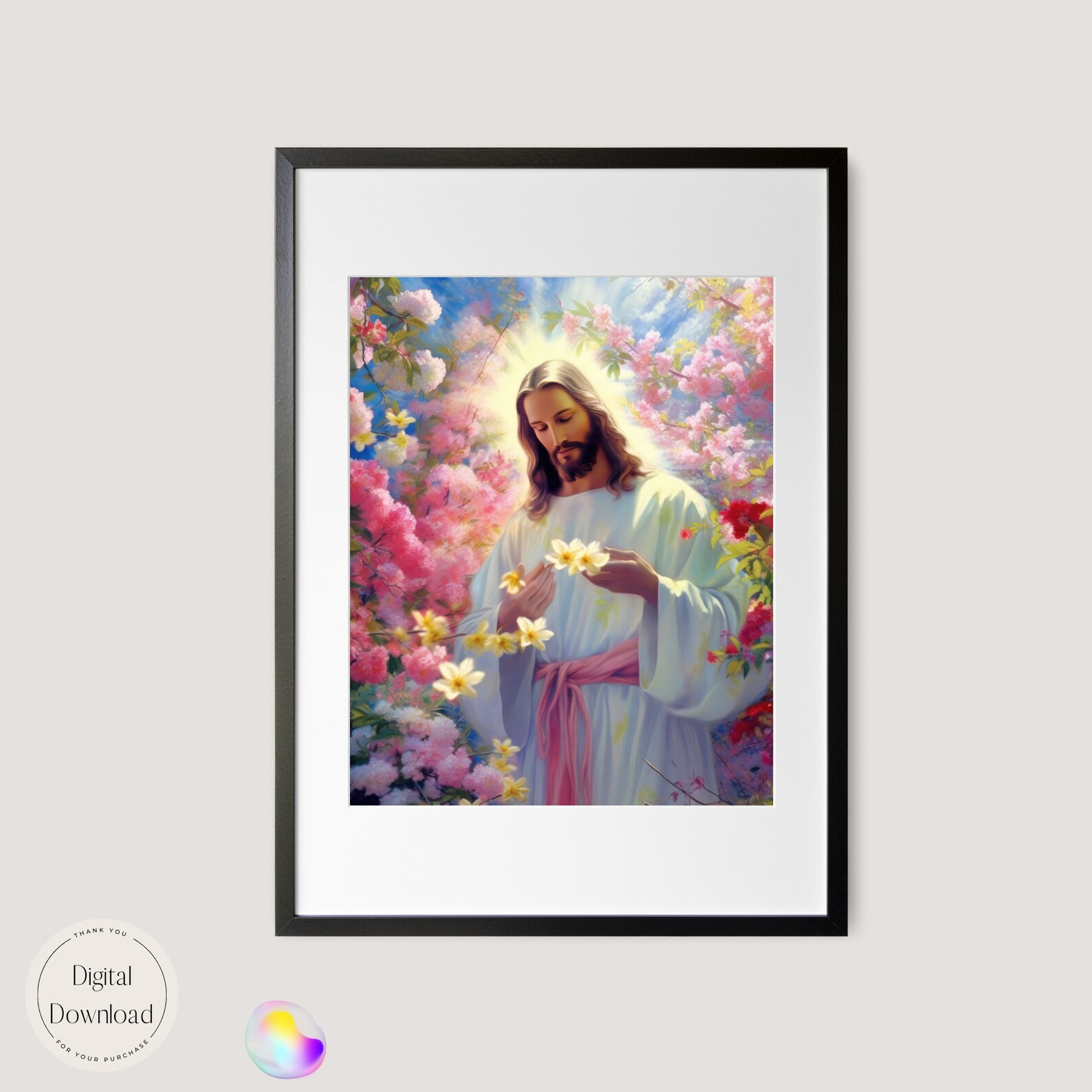 Jesus Christ Religious Printable Art 362 | Instant Download | Heavenly ...