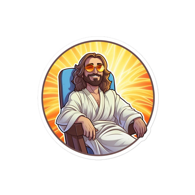 Anointed Jesus Christ Decal for Devotionals Cute Jesus Sticker Funny ...