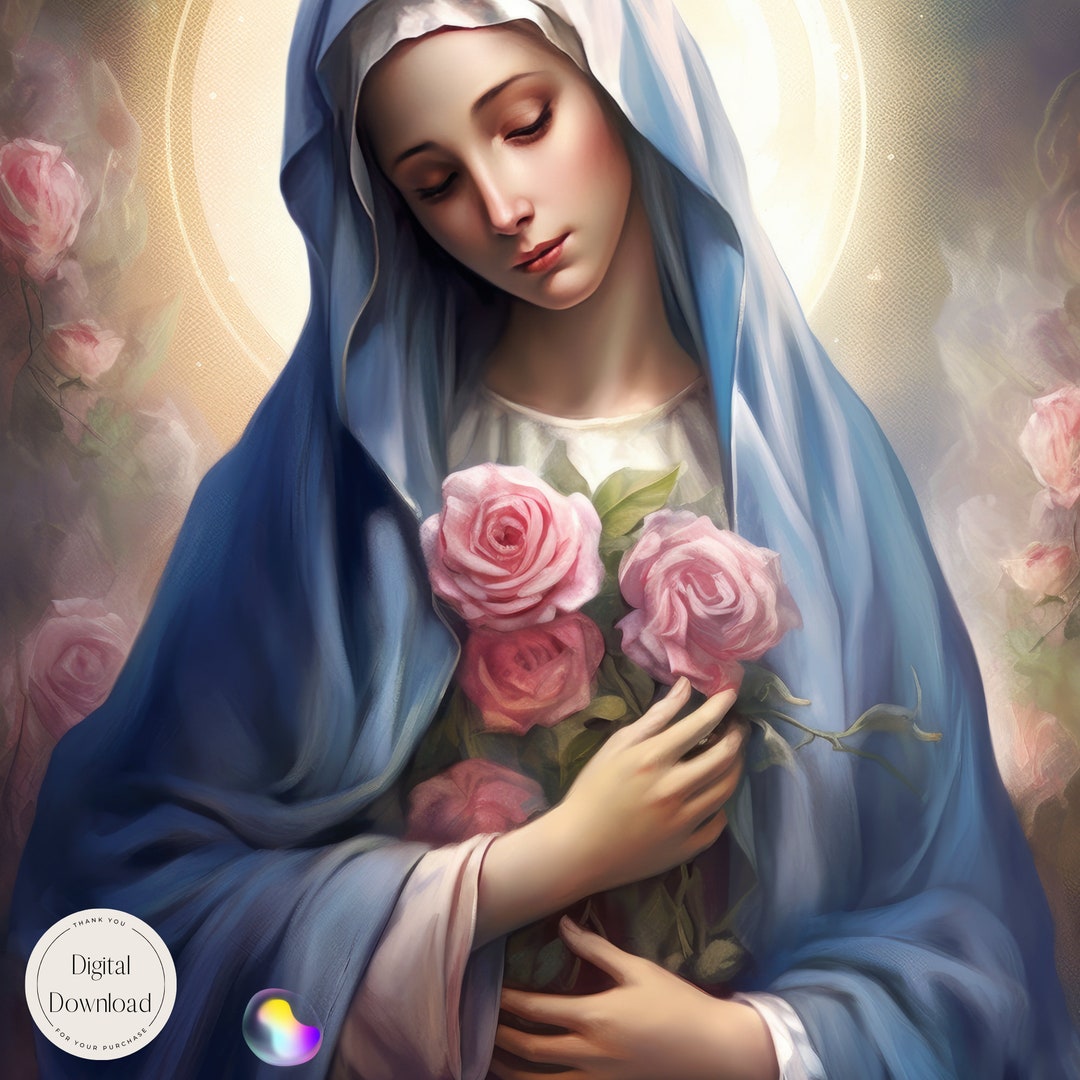 Mother Mary Religious Printable Art 540 | Instant Download | Our Lady ...