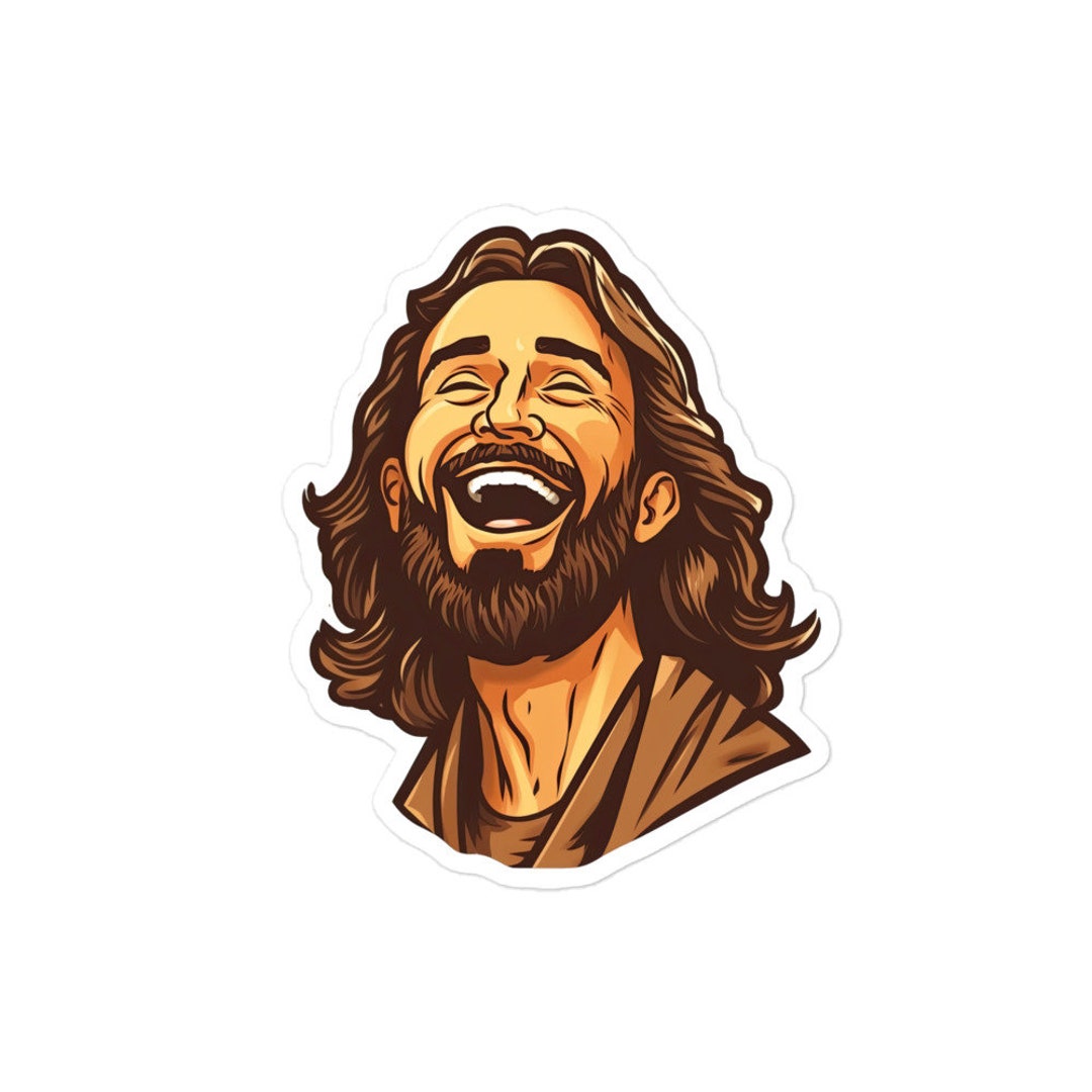 Divine Guidance of Jesus Christ Vinyl Sticker for Life's Journey Cute