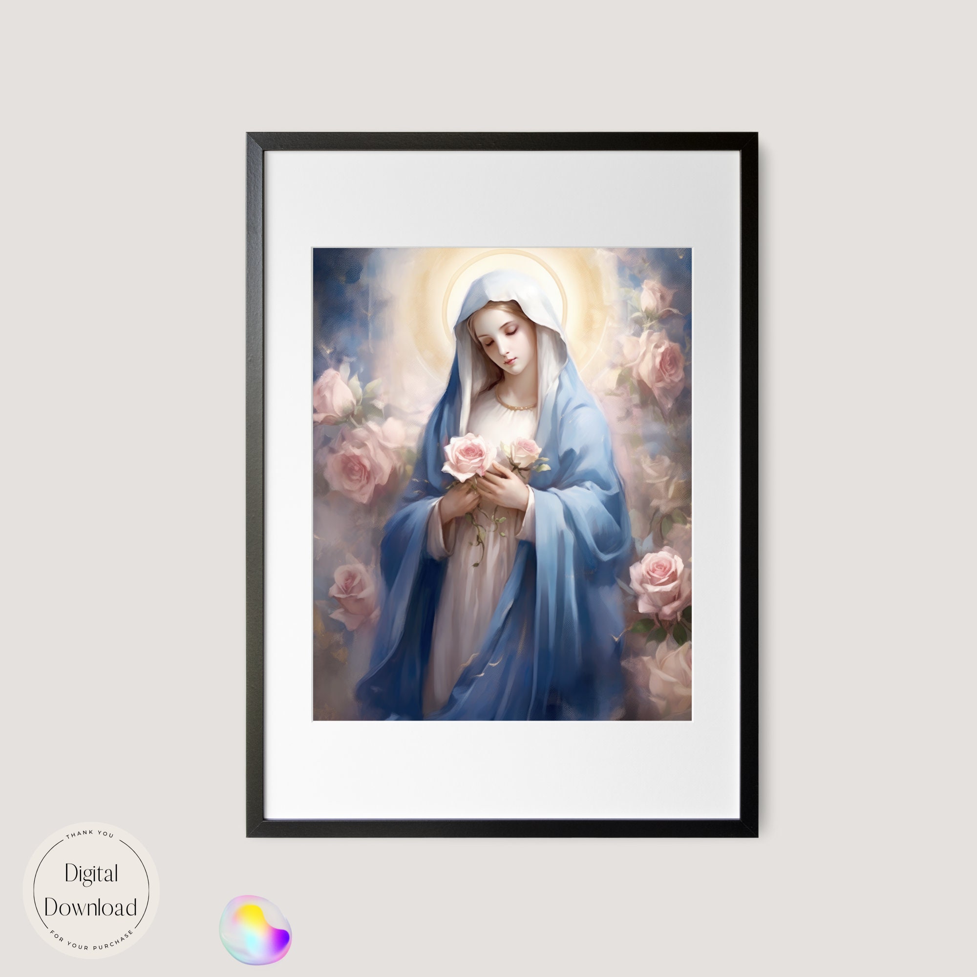 高速配送 ☆西洋絵画のスーパーモデル：3「マリア」 - 絵画 - 絵画