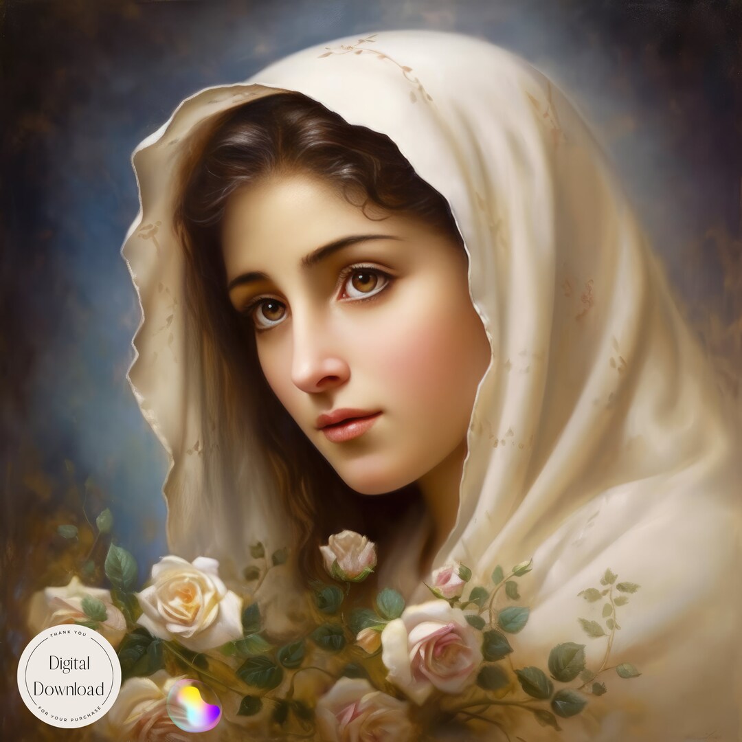 Mother Mary Religious Printable Art 349 | Instant Download | Sacred ...