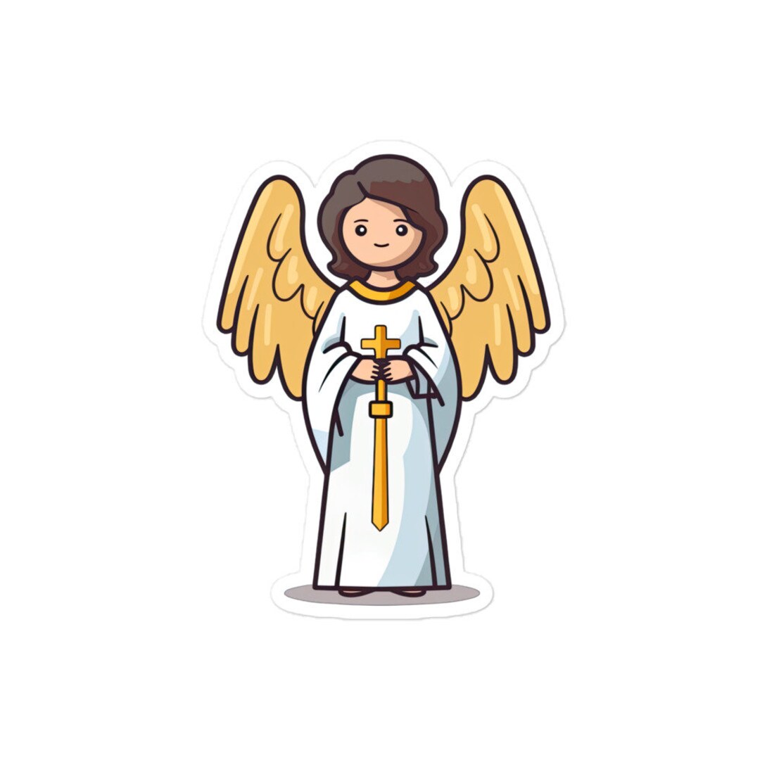 Guardian Angel Decal Celestial Art for Laptops and Journals Etsy