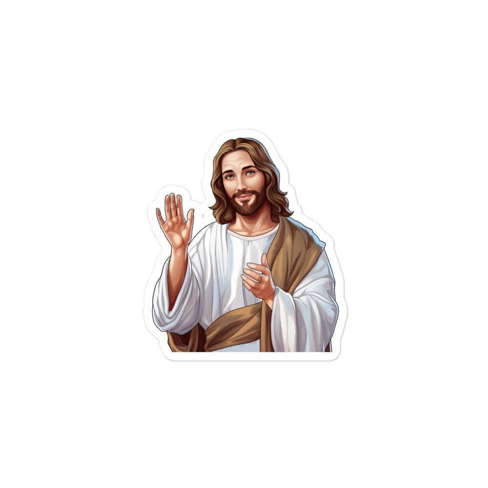Forgiving Savior Jesus Christ Sticker for Spiritual Growth | Cute Jesus ...