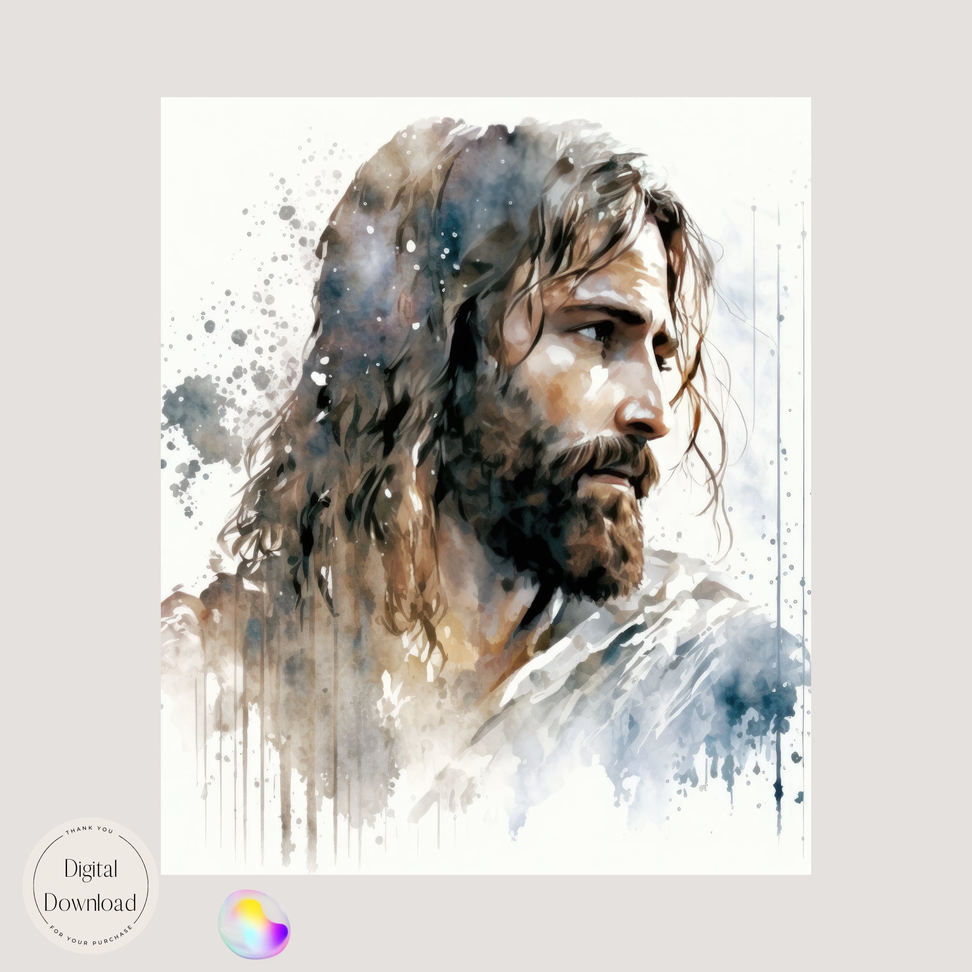 Jesus Christ Religious Printable Art 163 Instant Download Divine ...