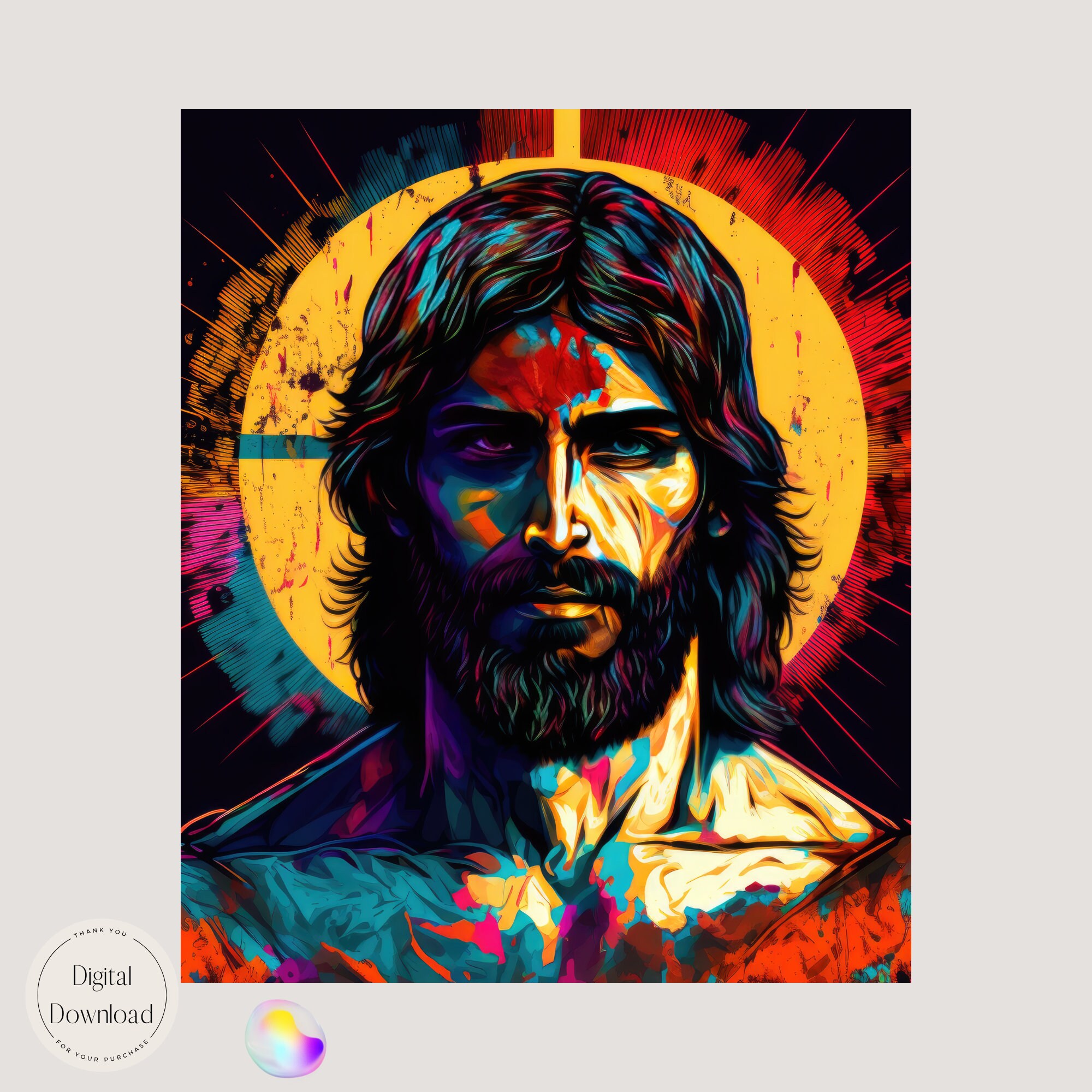 Jesus Christ Religious Printable Art 300 Instant Download Resurrected ...
