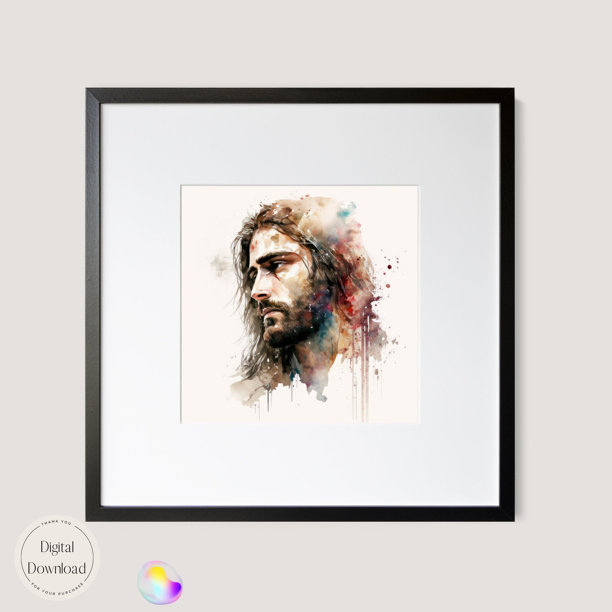 Jesus Christ Religious Printable Art 74 Instant Download Divine ...