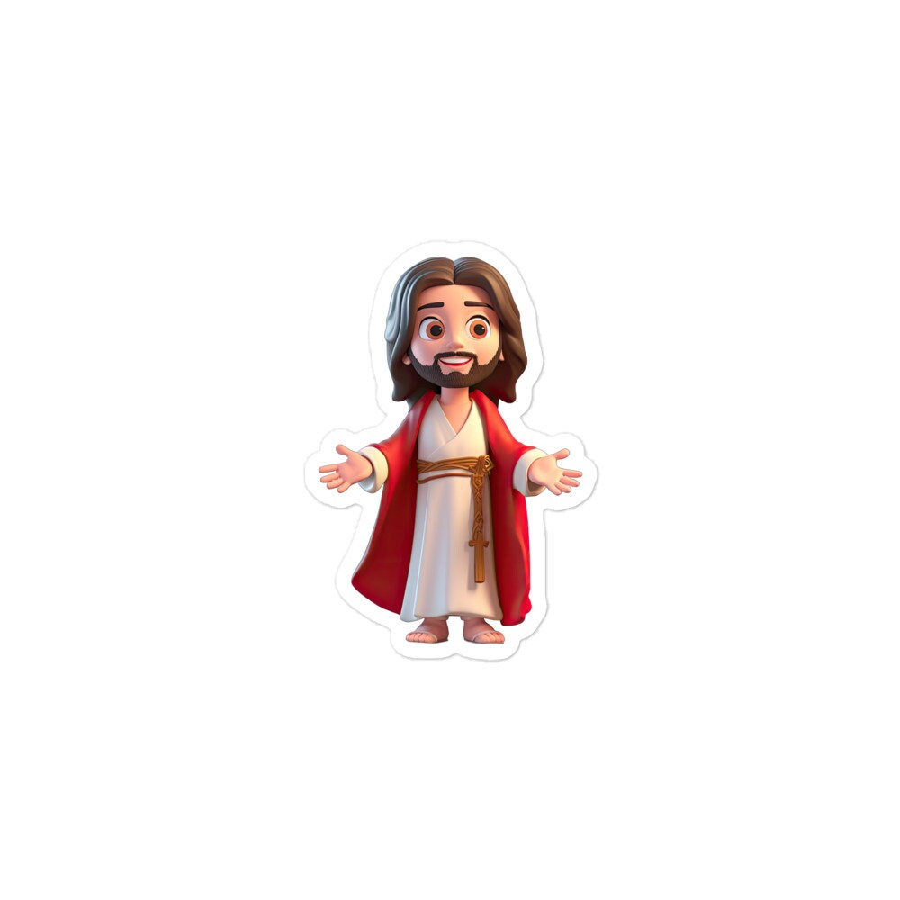 Jesus Transparent Sticker Jesus Christ, the Light of the World Sticker for Sacred Events Cute ...