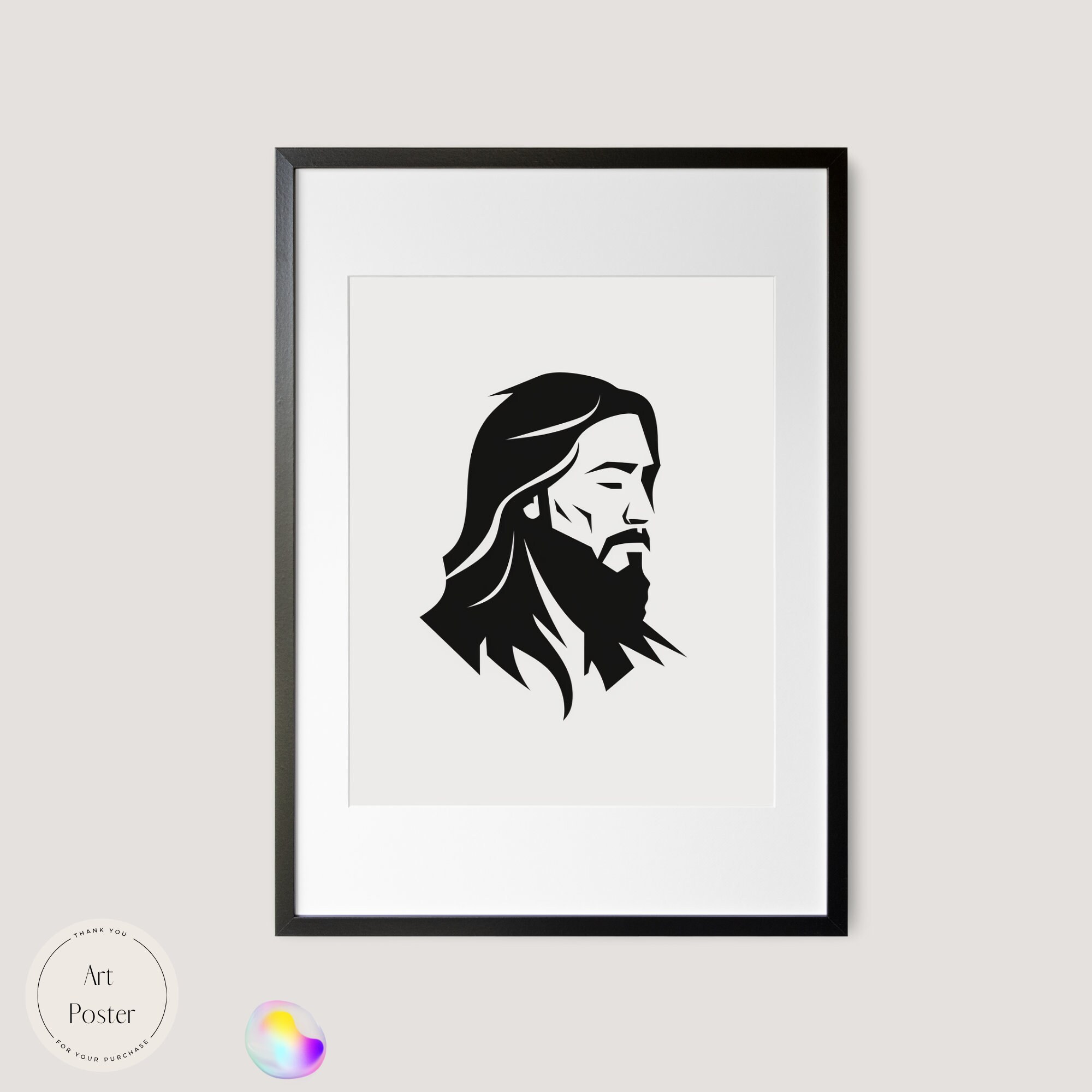 Christ the King Religious Poster Immanuel Christmas Blessing Easter