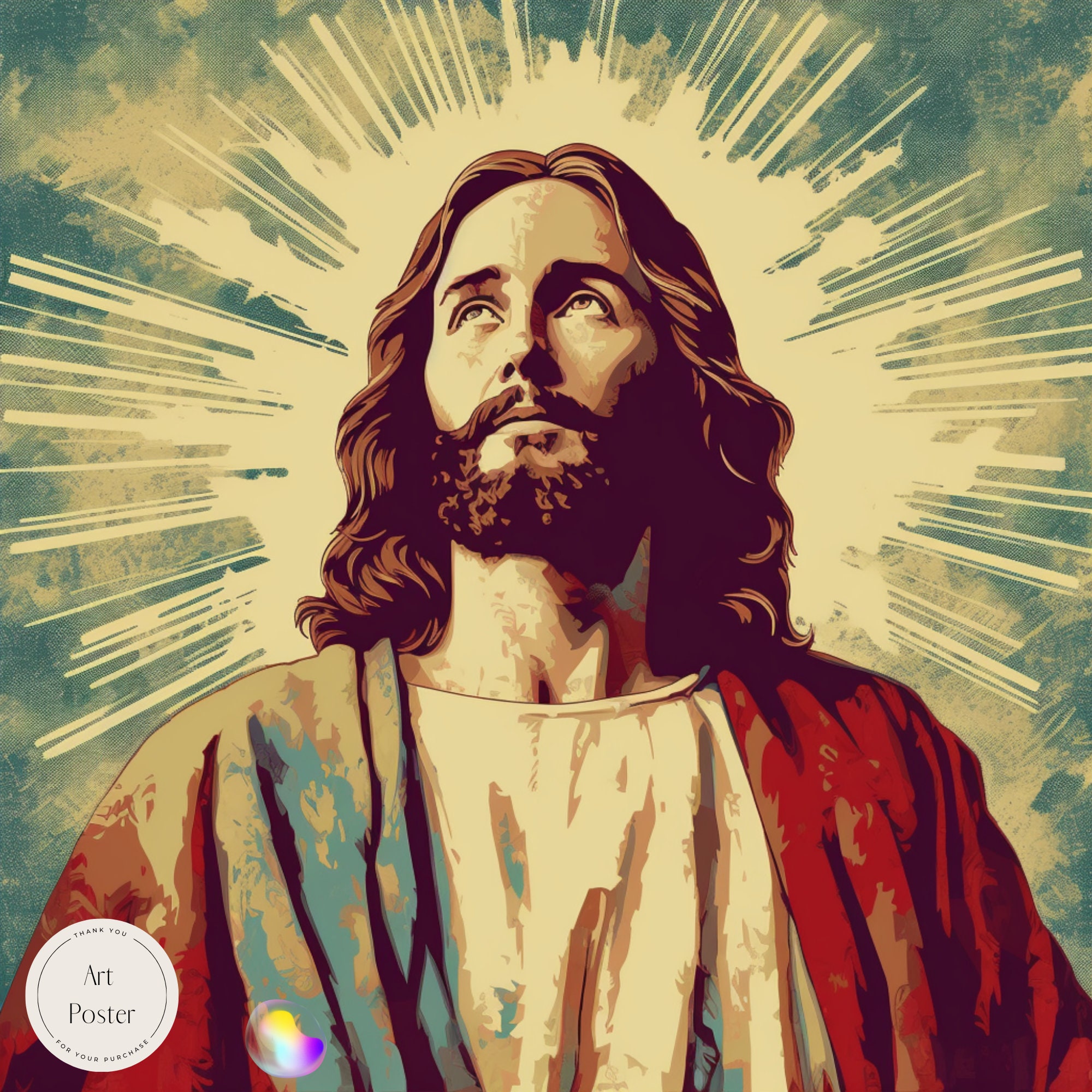 Christ Our Light Religious Poster Immanuel Christmas Etsy