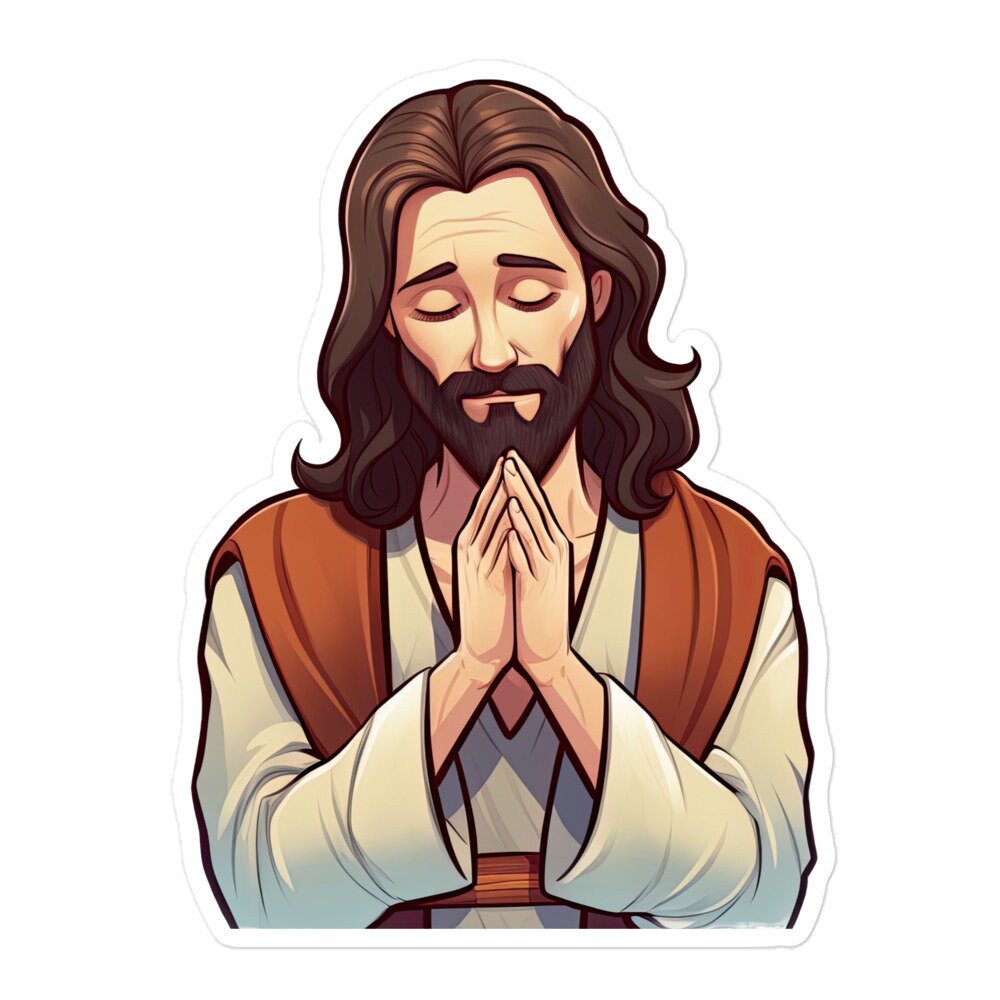Jesus Sticker Format Divine Grace of Jesus Christ Sticker for Christian Devotion | Cute ...