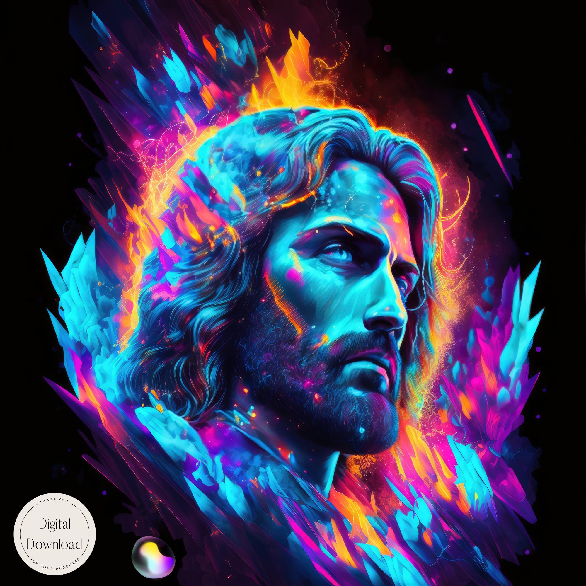 Jesus Christ Religious Printable Art 335 Instant Download - Etsy