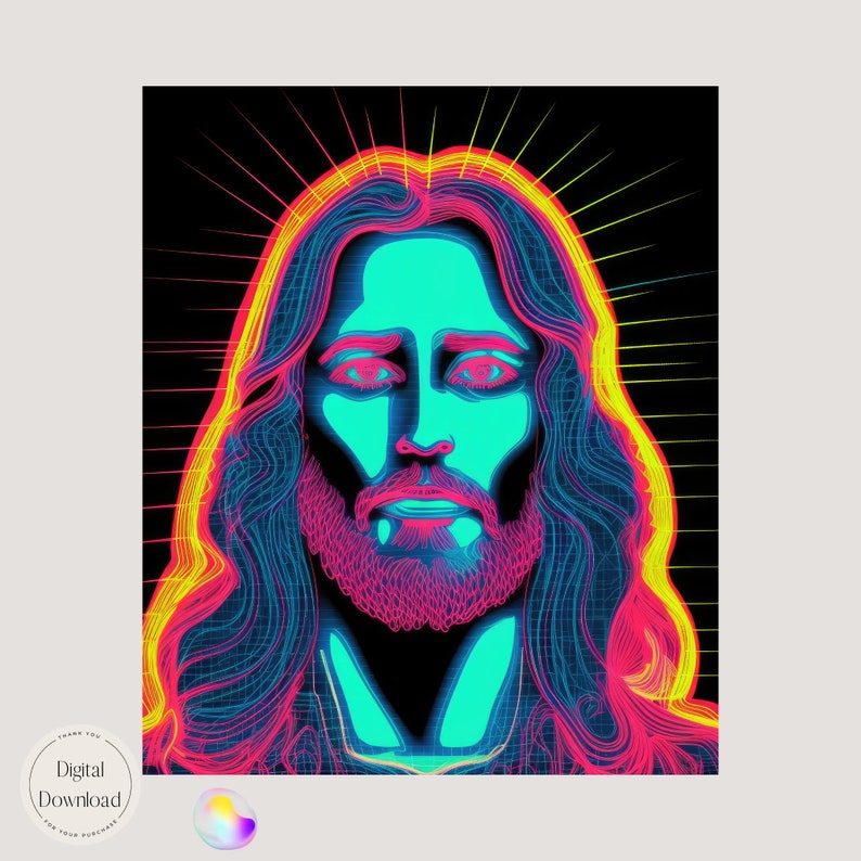 Jesus Christ Religious Printable Art 95 Instant Download - Etsy