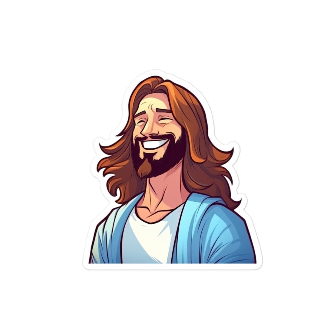 Forgiving Savior Jesus Christ Sticker for Spiritual Growth | Cute Jesus ...