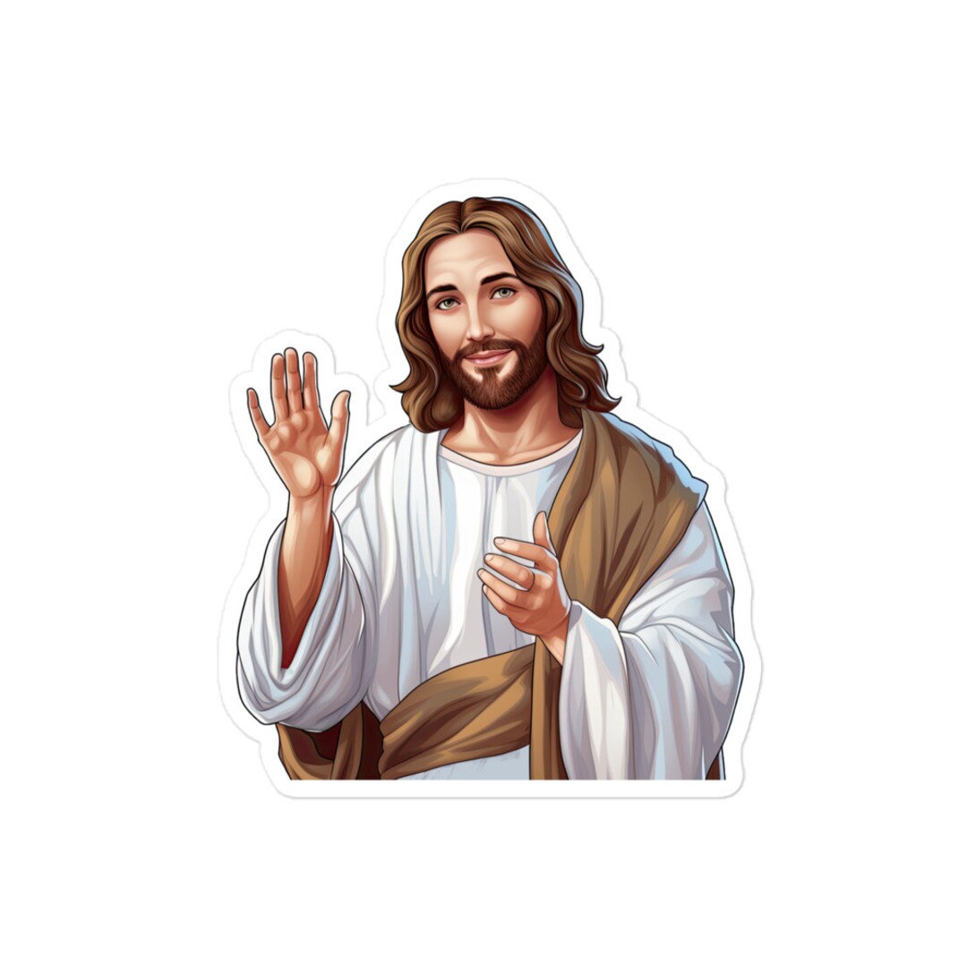 Forgiving Savior Jesus Christ Sticker for Spiritual Growth | Cute Jesus ...