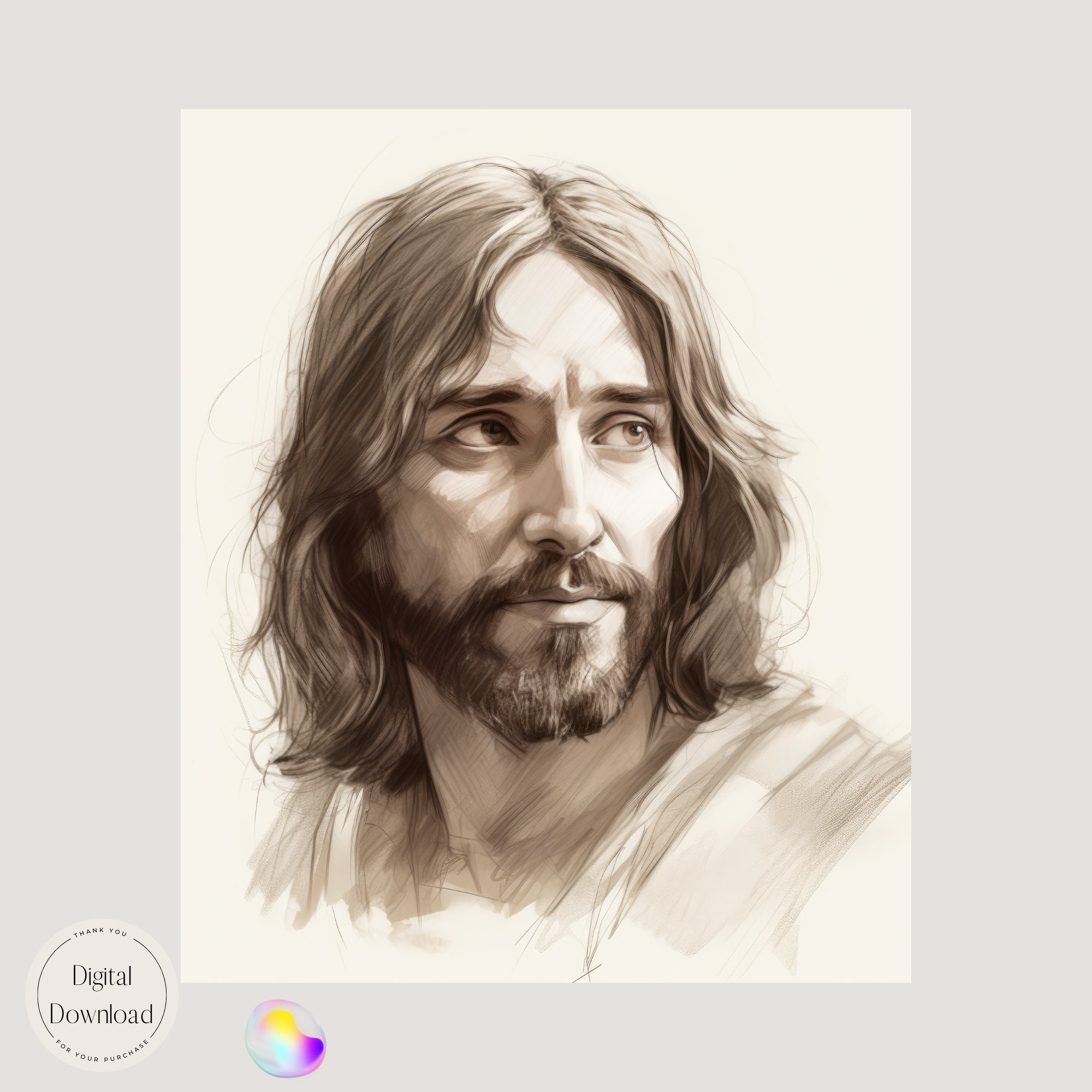 Jesus Christ Religious Printable Art 332 Instant Download - Etsy