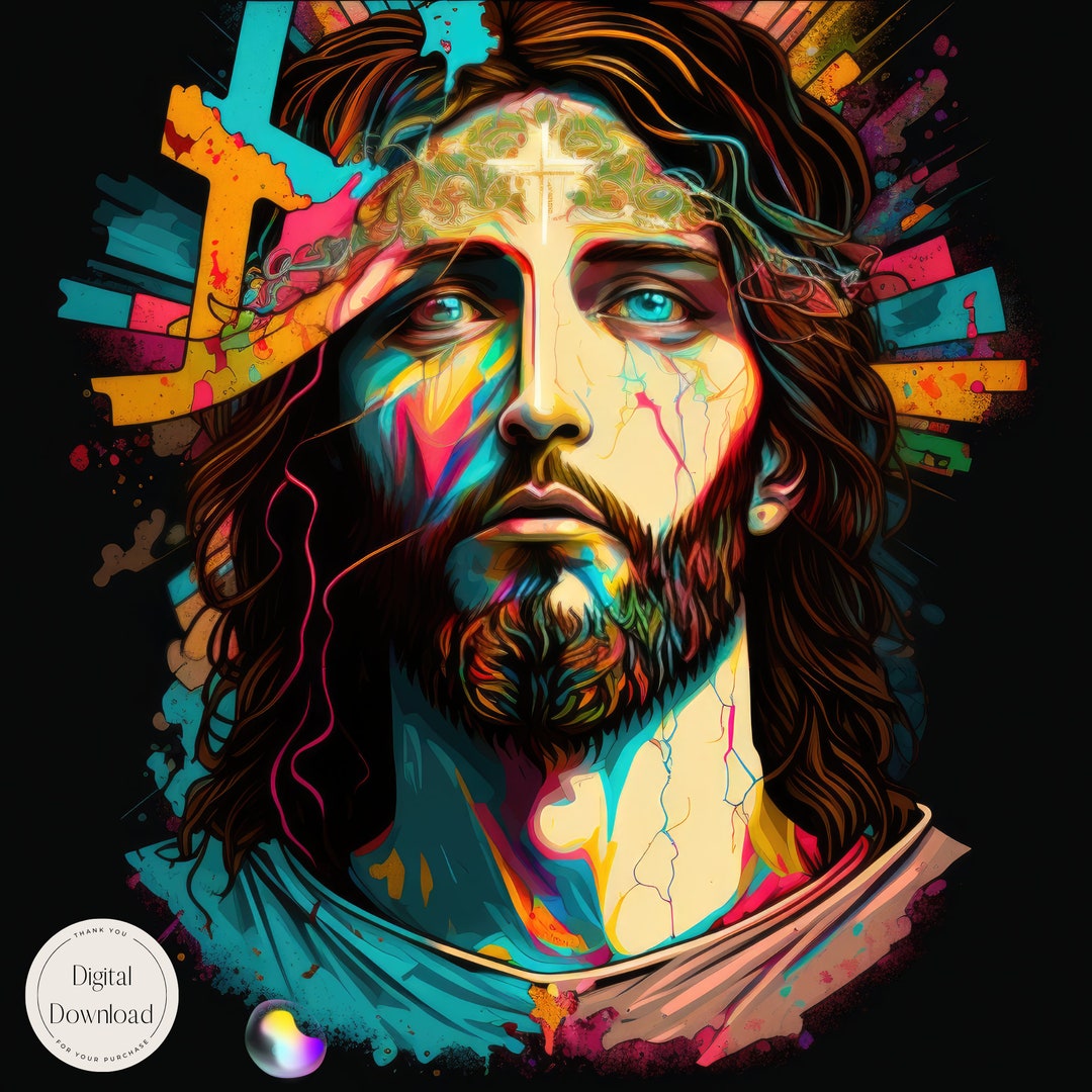Jesus Christ Religious Printable Art 305 | Instant Download | Son of ...