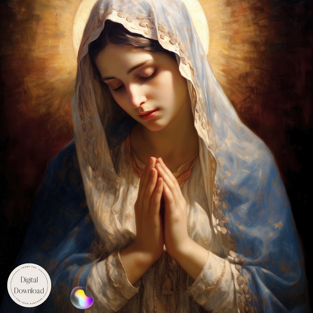 Mother Mary Religious Printable Art 577 | Instant Download | Blessed ...