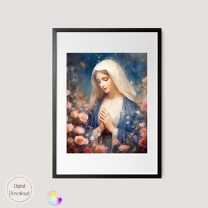 Mother Mary Religious Printable Art 520 | Instant Download | Our Lady ...