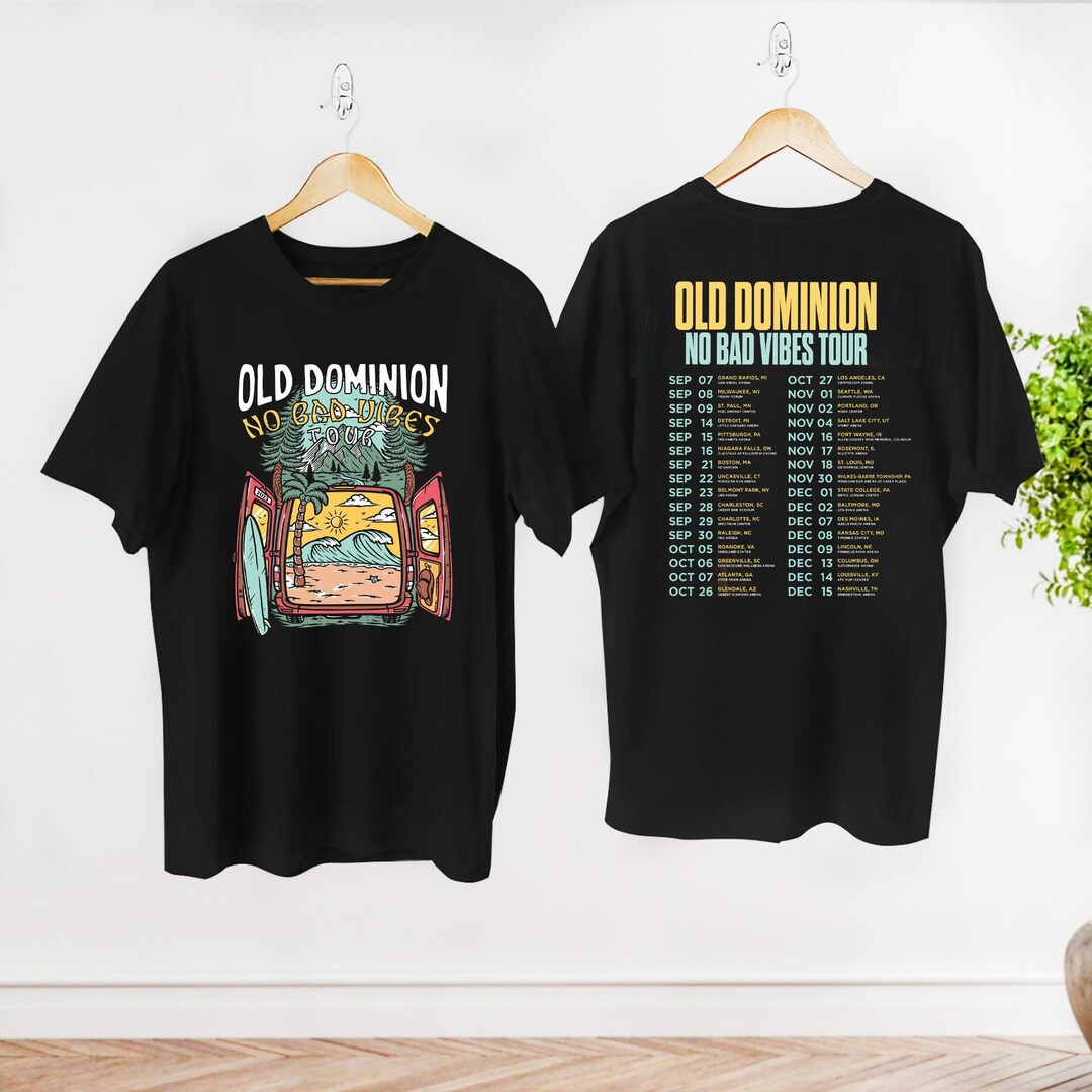 Old Dominion Tour 2023 Merch No Bad Vibes Old Dominion Tour Etsy Canada