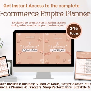 Ecommerce Store Planner Printable | Digital Business Planner | Shopify Business Planner PDF | Business Handbook | Printable Business Planner