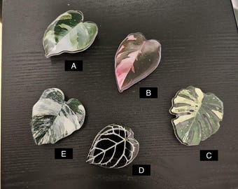 Acrylic Leaf Design Phone Stand | Foldable & Stylish Sticky Pad Mount