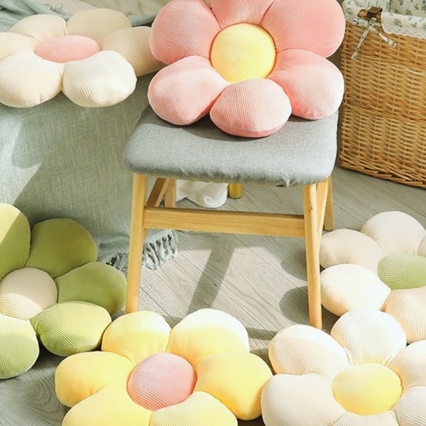 Pink Flower Pillow Etsy