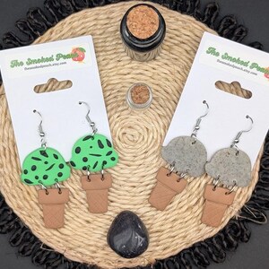 Ice Creamy | Dangle Polymer Clay Earrings
