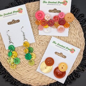 Billions of Buttons | Upcycled Button Earrings
