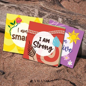 20 Disney Prinzessinnen inspirierte Affirmationskarten für Kinder | Druckbares/Digitales PDF 3,5x3,5 Zoll.