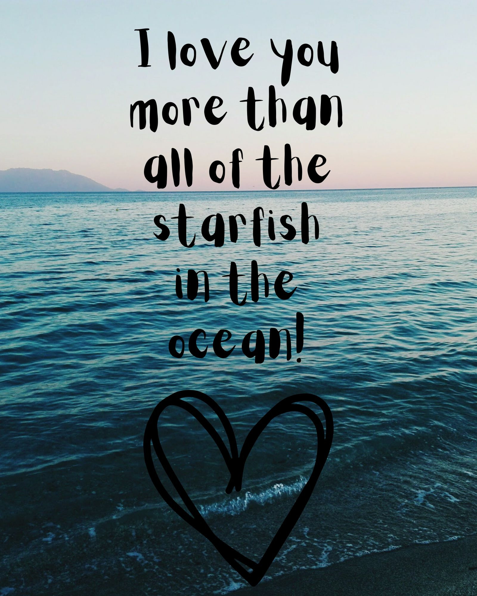 I Love You More Than All of the Starfish in the Ocean - Decor