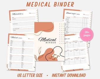 Medical Binder, Medical Planner, Health Binder, Health Planner, Medical Record Keeper, Medical Tracker, Medical Emergency Planner