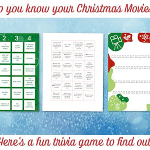 Christmas Movie Trivia, Christmas Escape Room Game, Christmas Puzzle, Escape Room Game