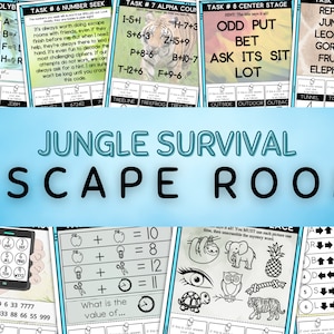 Escape Room, Party Games for Kids, Puzzle Games, Birthday games, Printable Party Games