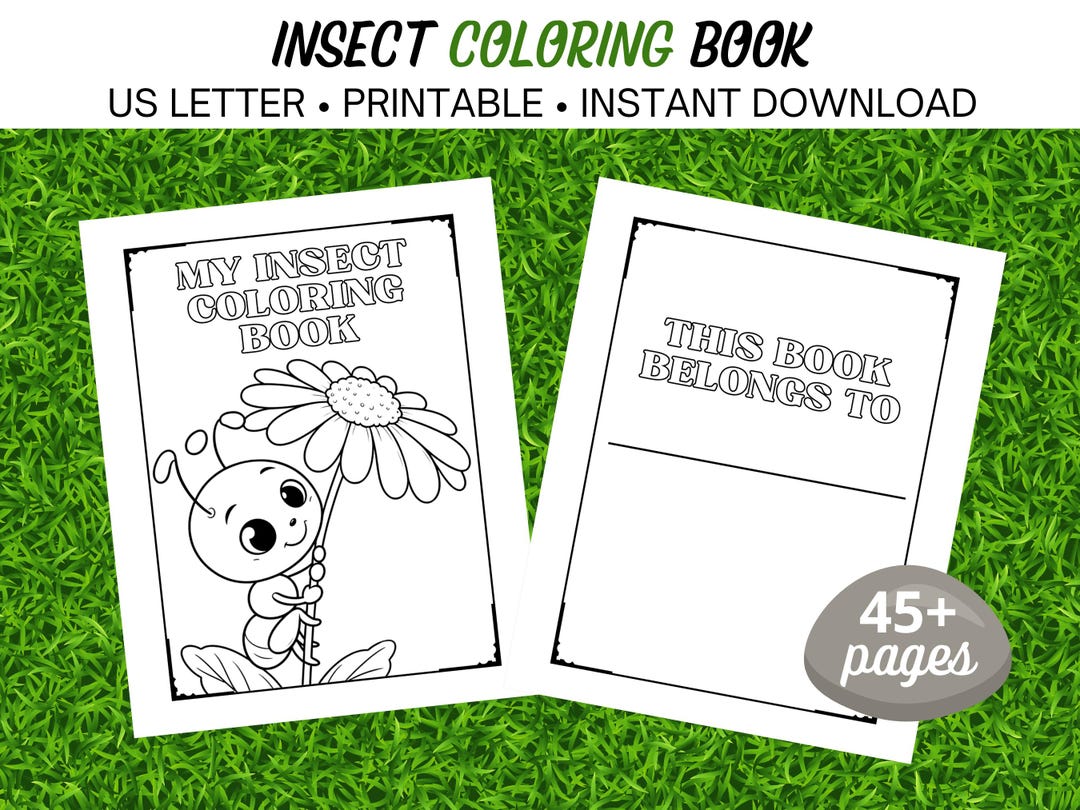 Coloring Book, Insect Coloring Book, Coloring Pages, Printable Coloring ...