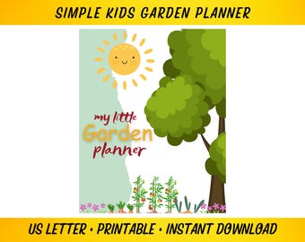 Kids Garden Planner, Garden Scavenger Hunt, Garden Planner, Printable Garden Planner