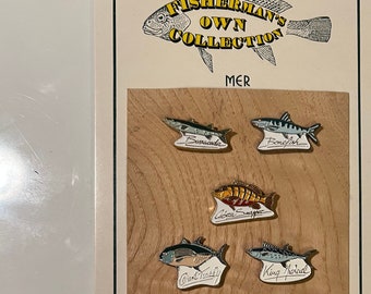 Pins poissons en métal / meta fish pin