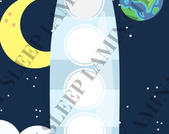 Rocketship / Space Token Board- Pre-Made Reward Charts for ABA, SLP, Parents, Teachers, Autism, ADHD, Speech, Language, and more!