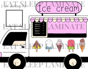 Ice Cream Truck Token Board - Pre-Assembled Reward Charts for ABA, SLP, Parents, Teachers, Autism, ADHD, Speech, Language, and More!