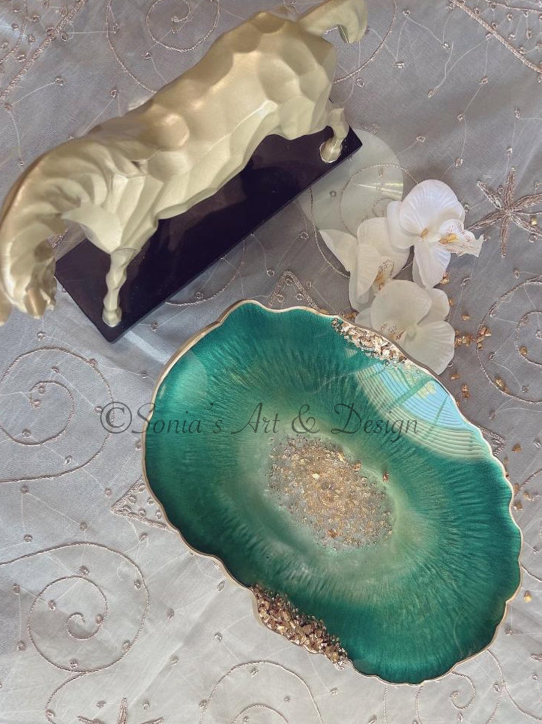Sorbet Resin Large Round Bowl in Tangerine main image 1
