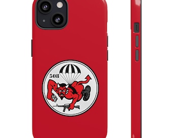 508th PIR Custom Protective Phone Case with Dual Layer Protection for iPhone, Samsung and Google
