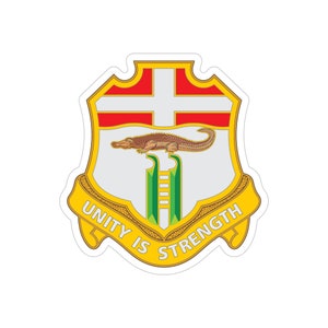 6th Infantry Regiment 1st Armored Division Transparent Vinyl Sticker