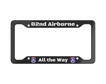 82nd Airborne License Plate Frame