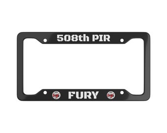 508th PIR "FURY" License Plate Frame
