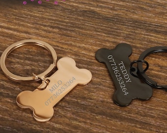 Gepersonaliseerde hondenpenning, gegraveerd hondenpenning, roestvrijstalen hondenpenning, cadeau voor huisdieren, hondencadeaus