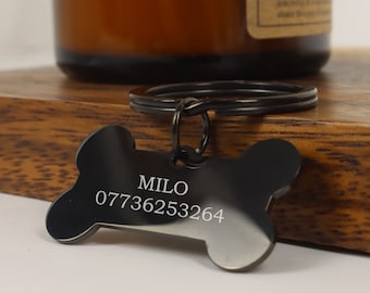 Personalised Dog Tag, Engraved Pet Tag, Stainless Steel Dog Tag, Gift for Pets, Dog Gifts