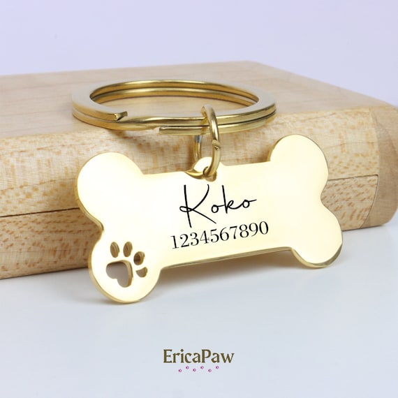 Personalised Dog Tag, Engraved Pet Tag, Stainless Steel Dog Tag, Gift for Pet, Dog Gifts, Dog ID Tag, Engraved Dog Name Tag, Pet Tag for Dog