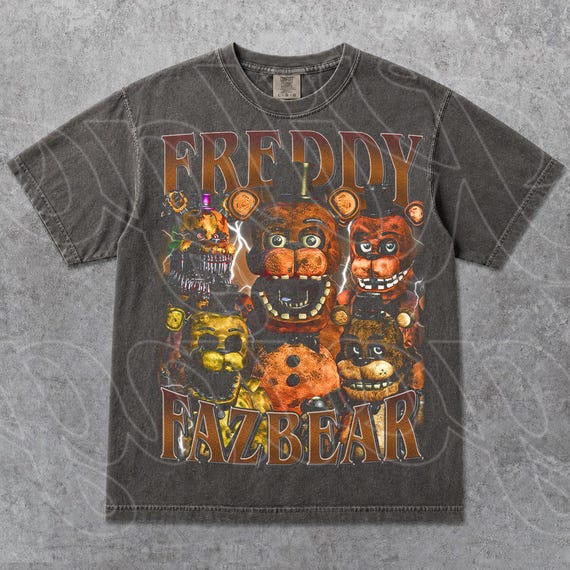Freddy Fazbear Five Nights at Freddy's Graphic Tee, FNAF Horror