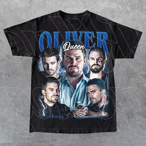 Camiseta de Oliver Queen, Flecha Verde, héroe de DC Comics, serie Arrowverse, regalo unisex de superhéroe vigilante para mujer y hombre.